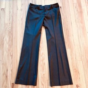 EUC Gap Perfect Trouser in Brown heather pinstripes. Size 6R.
